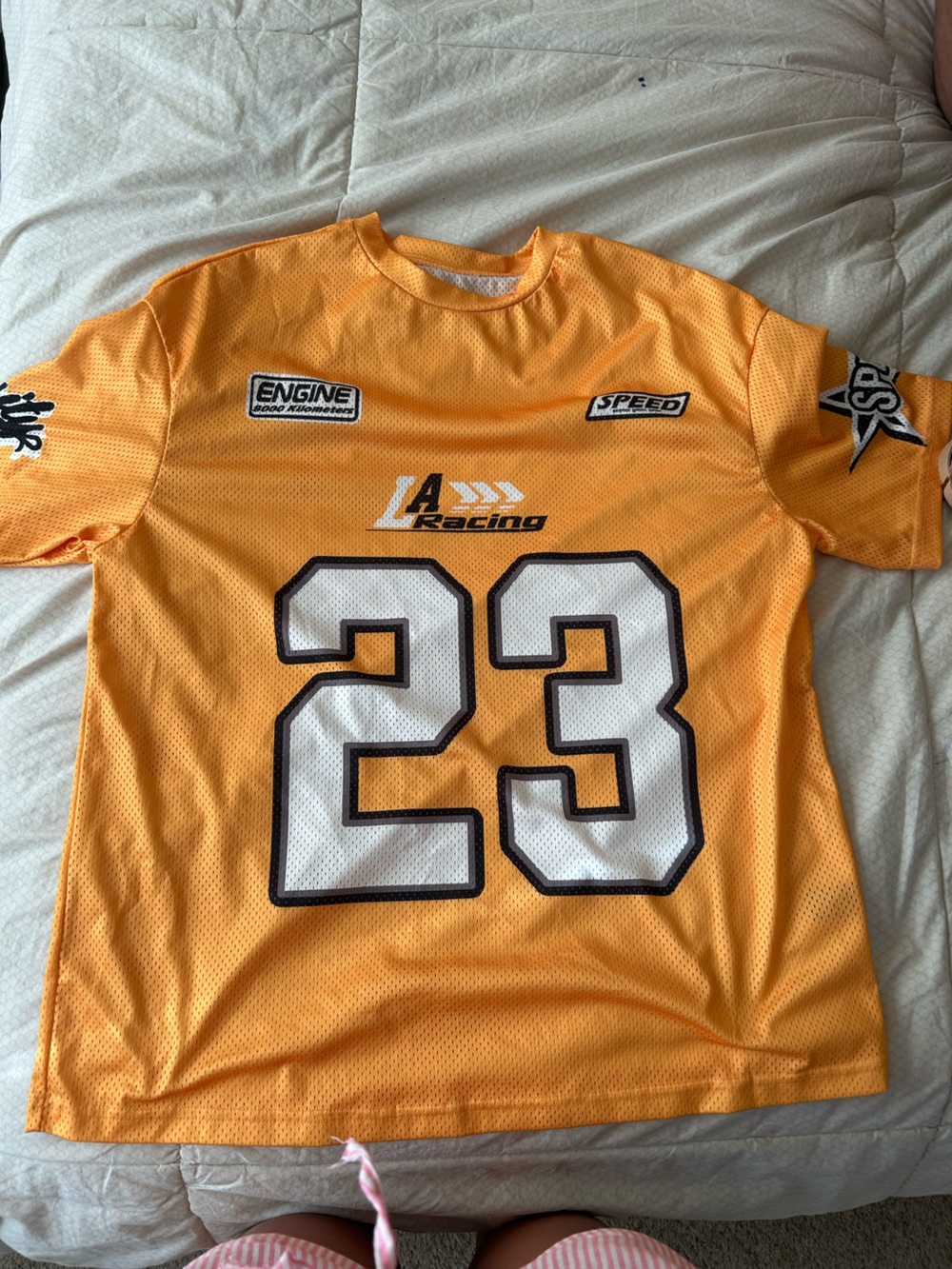 Yellow Racing Jersey with Large White '33'